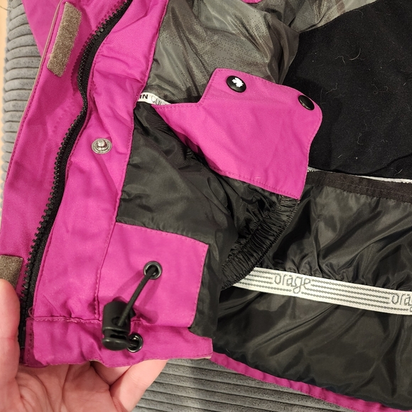 Orage Insulated Ski Jacket Prime 10 Pink Color Block Women's Small Winter - Picture 8 of 12